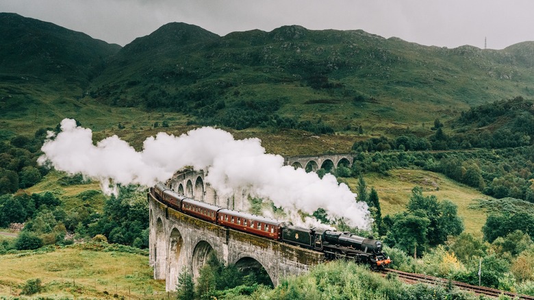 Jacobite Steam Train in Scotland