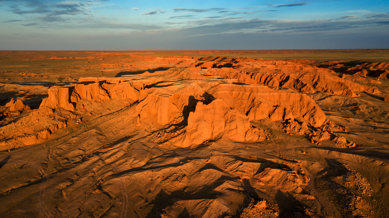 The Gobi Desert's Flaming Cliffs