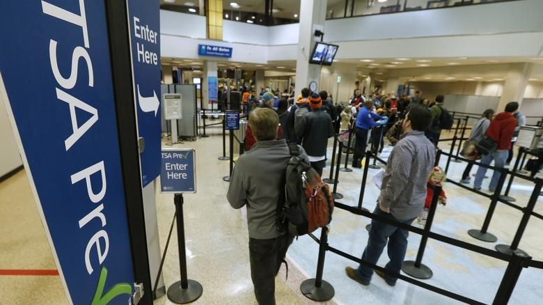 TSA PreCheck line at airport