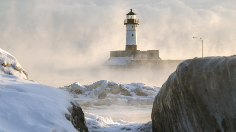 Blowing winds lighthouse