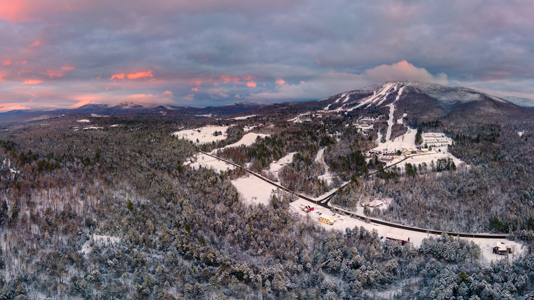 Burke Mountain in winter