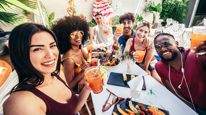 People socializing in Rio