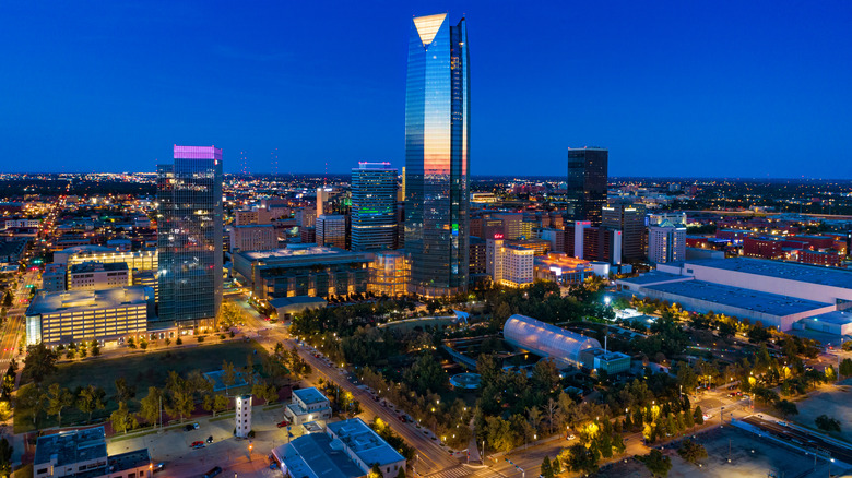 Aerial view of Oklahoma City