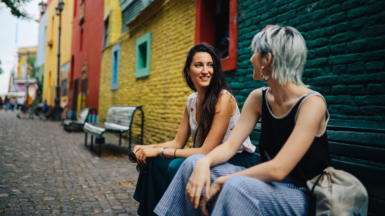 women sitting in Buenos Aires