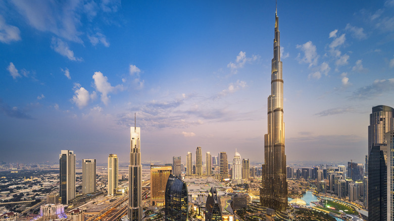 aerial view of Dubai