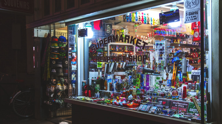 souvenir shop window in Amsterdam