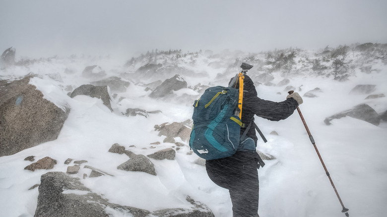 Mount Katahdin in winter