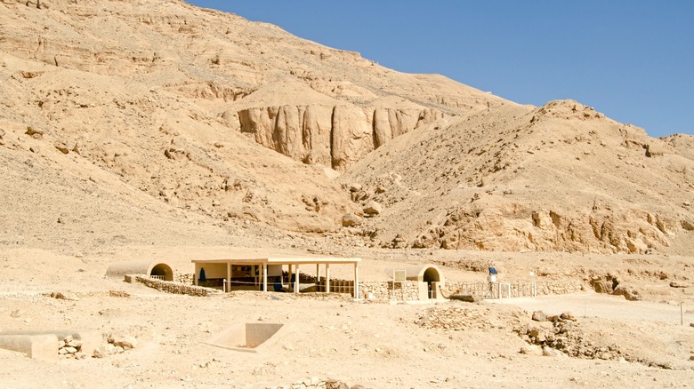 Outside entrance to the tomb