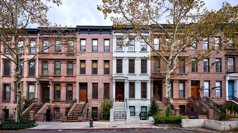 Brownstones in New York City