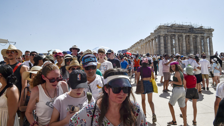 Acropolis Parthenon overcrowding tourists