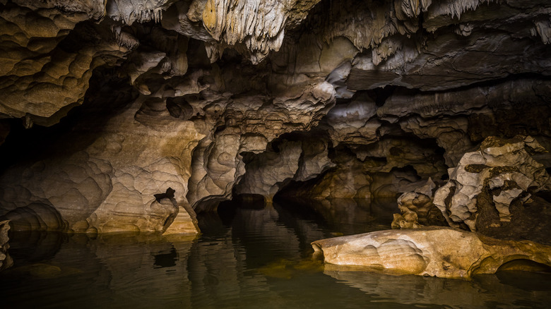 Interior of a cave