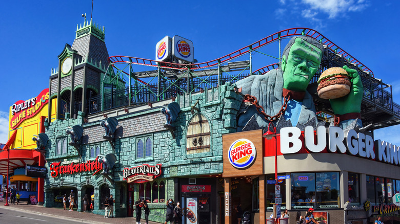 Burger King with Frankenstein statue