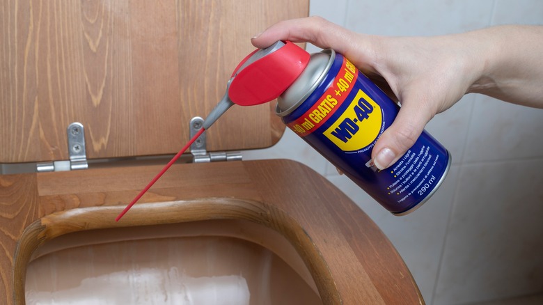 using wd40 in toilet
