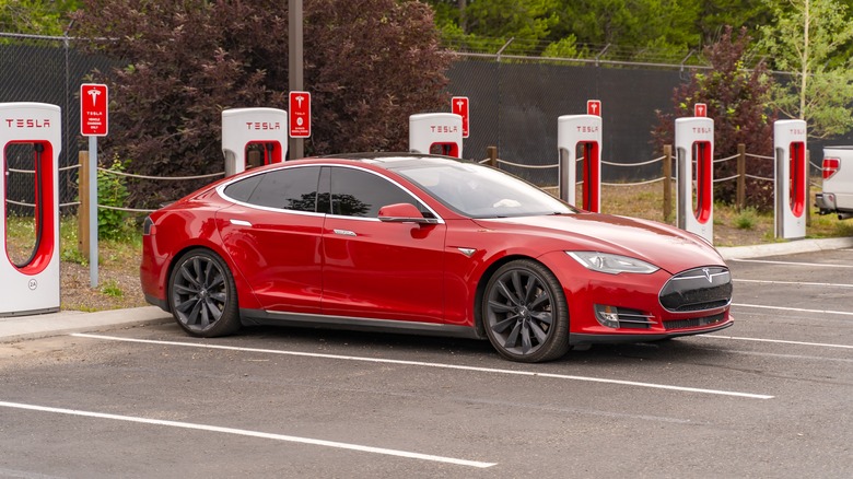 Electric Car Charging Station at Yellowstone