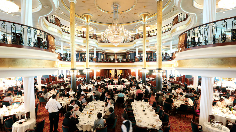 Cruise ship dining room