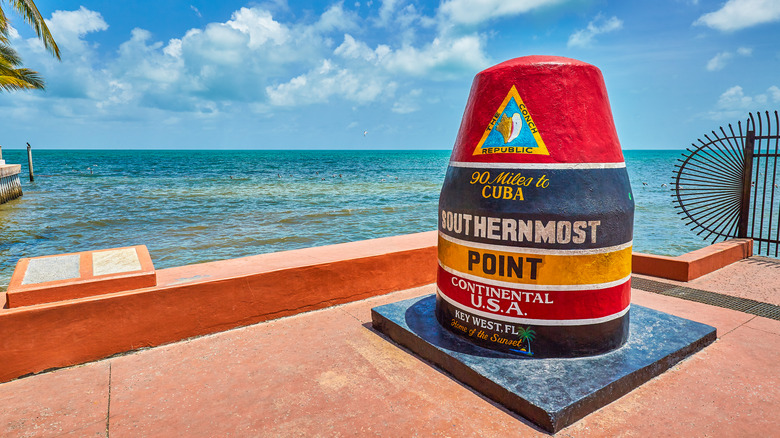 Southernmost point monument in Key West