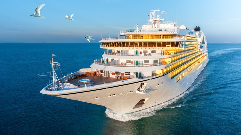 cruise ship mid-voyage