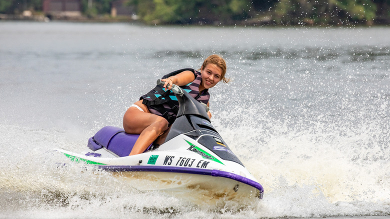 Jet skiing in Minocqua, Wisconsin