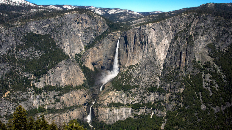 View of Yosemite Falls from Sentinel Dome