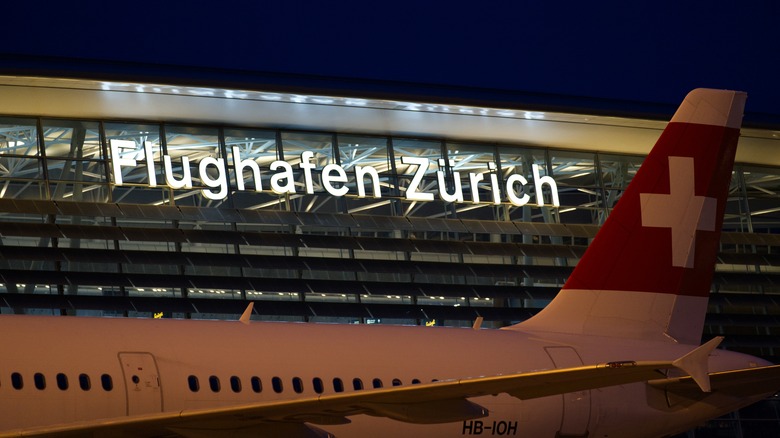 exterior of Zurich airport