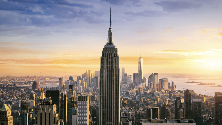 Empire State Building at sunset