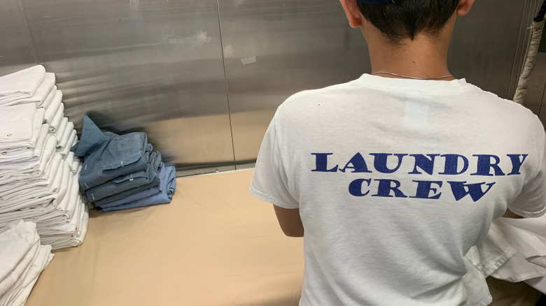 laundry crew on cruise ship