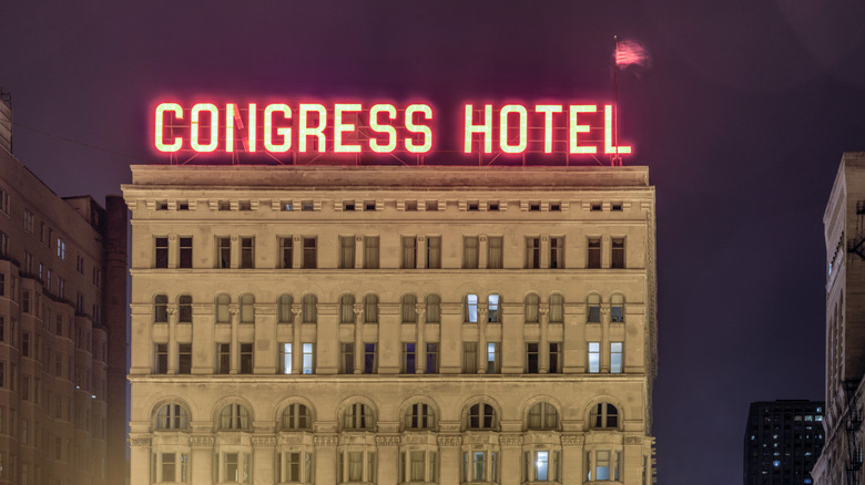 Congress Plaza Hotel marquee