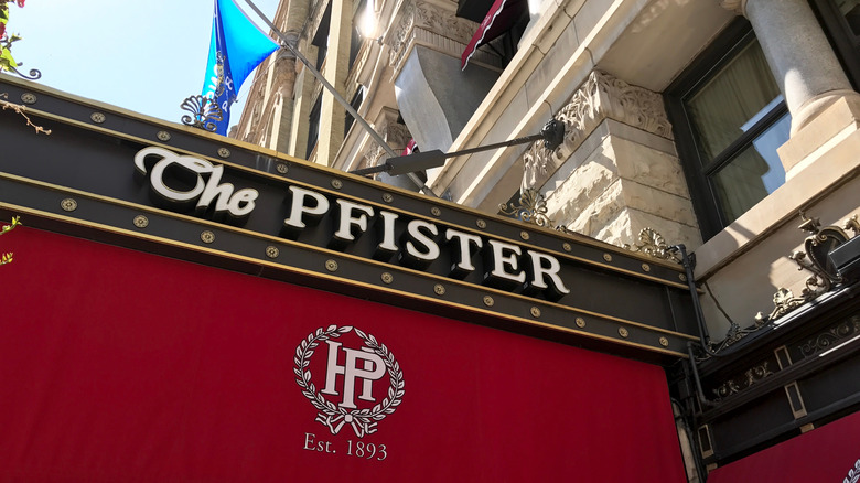 Pfister Hotel marquee in Milwaukee