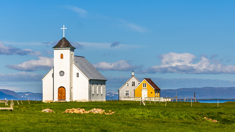 Chuch in Flatey Iceland