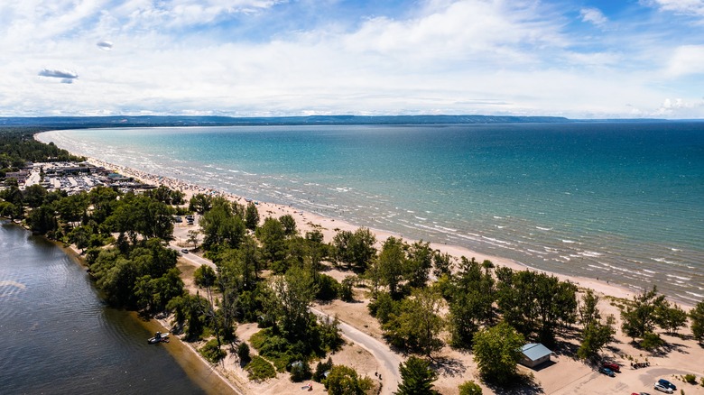 Aerial view of Wasaga Beach