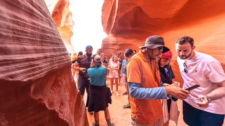 tour guide in Antelope Canyon