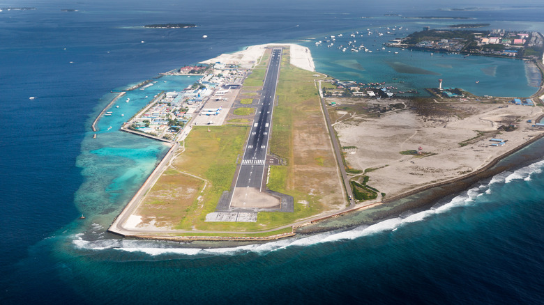 Velana airport in the Maldives