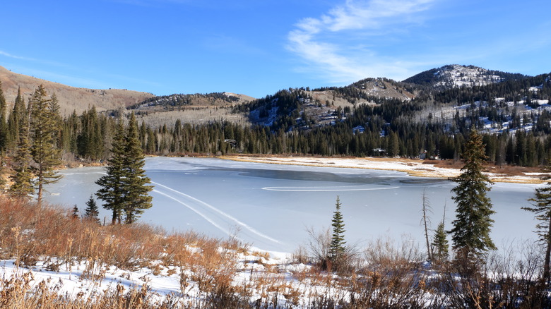 Lake at Brighton ski resort