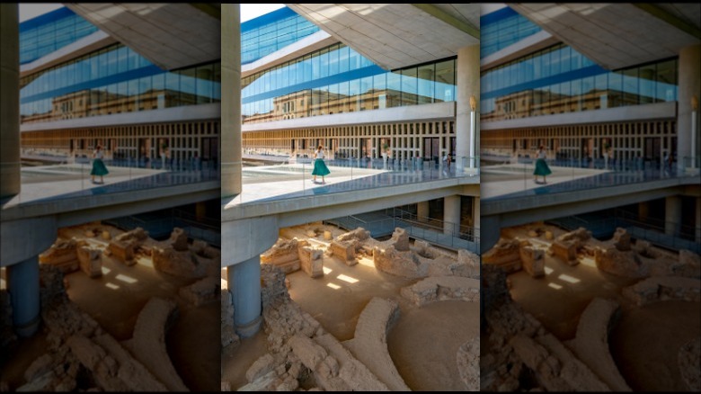 Excavation site under Acropolis Museum.