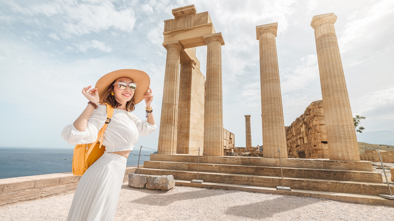 Woman at the Acropolis