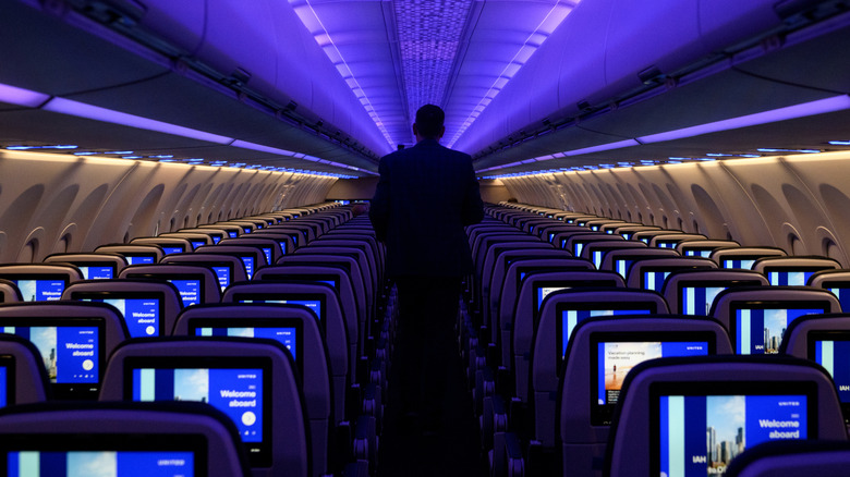 Interior of United's Airbus A321neo