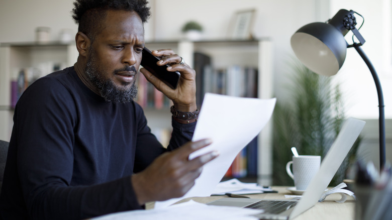 Man talking on the phone